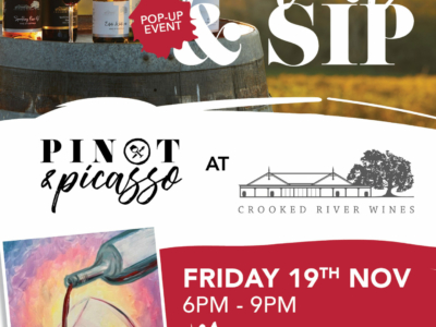 Paint & Sip Popup at Crooked River Wines