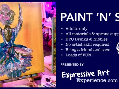 Expressive Art PAINT n SIP – August 20th