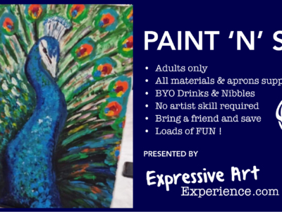 Expressive Art PAINT n SIP – August 6th