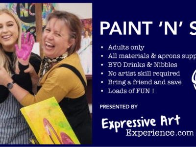 Expressive Art PAINT n SIP – July 23rd