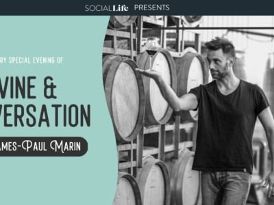 Wine and Conversation with local winemaker James-Paul Marin of Wild Winds Vintners