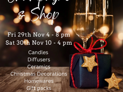 Champagne and Shop @ the barn Willowvale Road