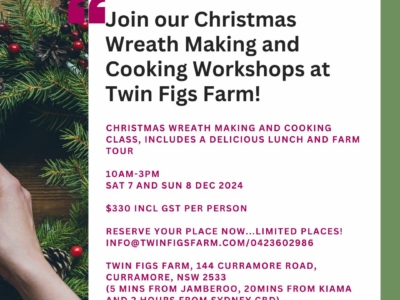 Christmas Wreath Making at Twin Figs Farm