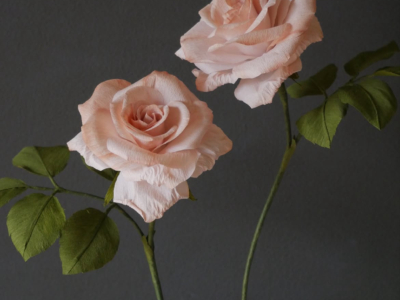 ‘Galentine’s’ Day Crepe Paper Roses